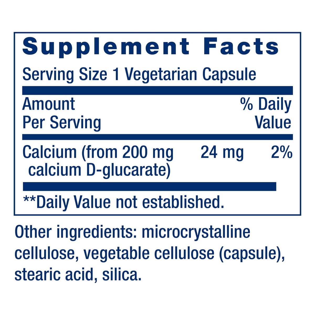 Life Extension Calcium D-Glucarate 200 mg – 60 Kapseln – Unterstützt die Entgiftung und hilft, unerwünschte Verbindungen auszuspülen – Glutenfrei, Nicht-GVO, Vegetarisch