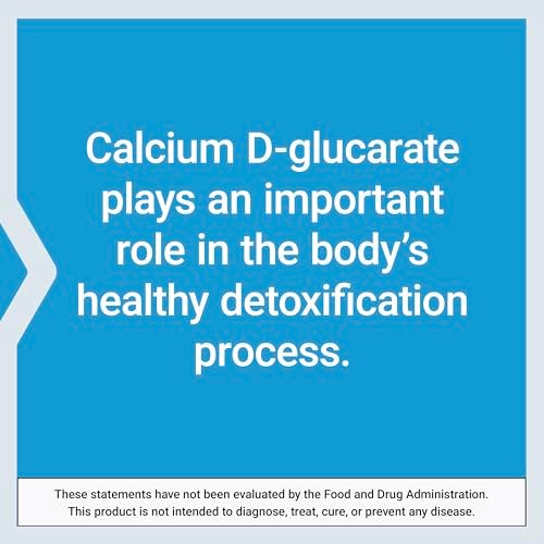 Life Extension Calcium D-Glucarate 200 mg – 60 Kapseln – Unterstützt die Entgiftung und hilft, unerwünschte Verbindungen auszuspülen – Glutenfrei, Nicht-GVO, Vegetarisch