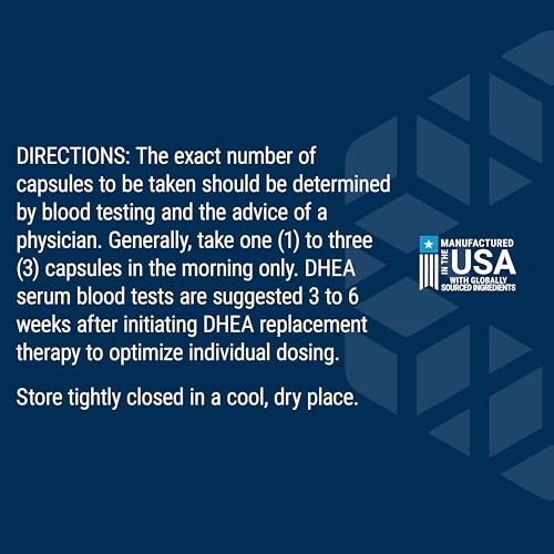Life Extension DHEA 15 mg – Hormonhaushalt-Supplement zur Unterstützung von Gedächtnis, Muskelmasse, Knochendichte und gesundem Sexualtrieb – glutenfrei, nicht gentechnisch verändert – 100 Kapseln
