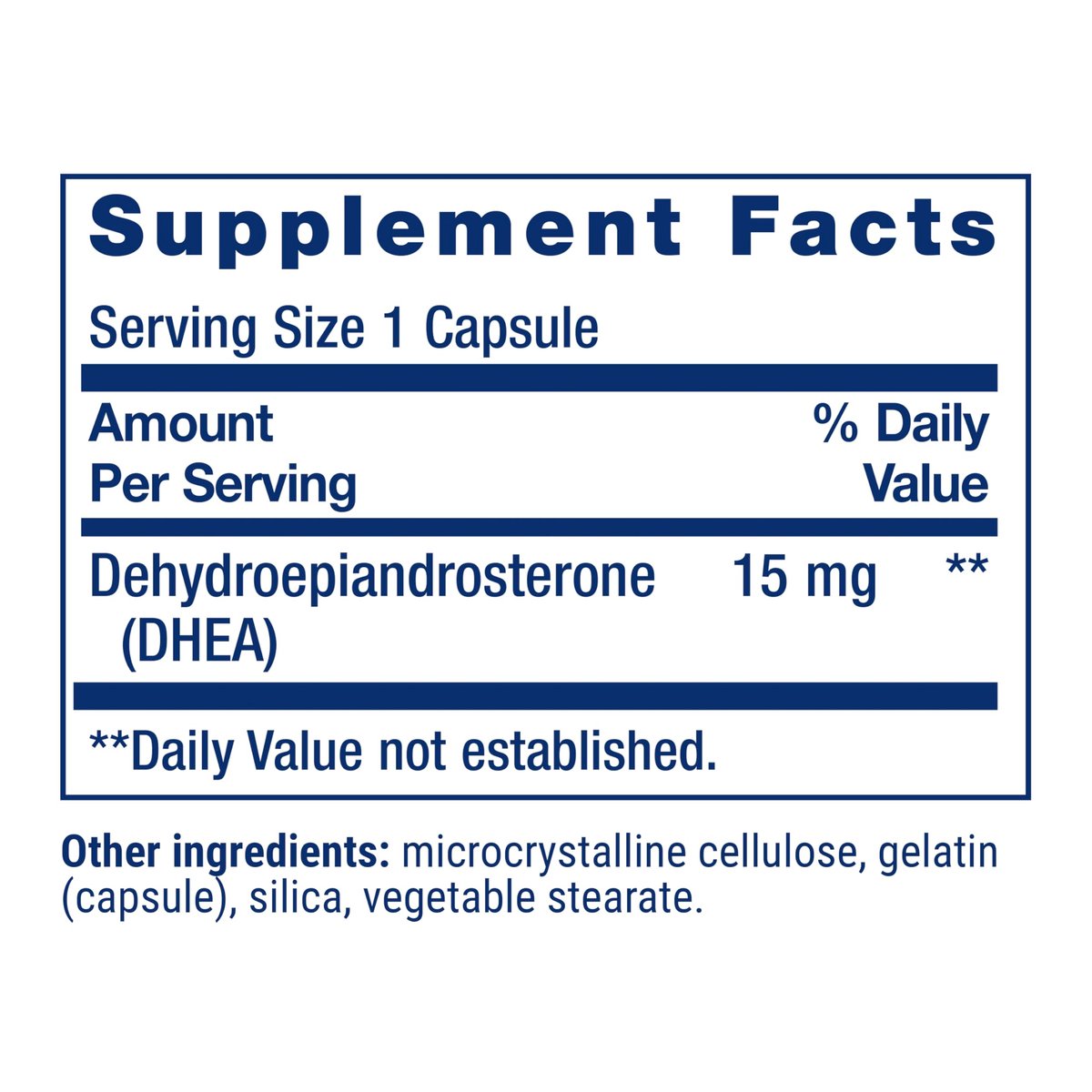 Life Extension DHEA 15 mg – Hormonhaushalt-Supplement zur Unterstützung von Gedächtnis, Muskelmasse, Knochendichte und gesundem Sexualtrieb – glutenfrei, nicht gentechnisch verändert – 100 Kapseln