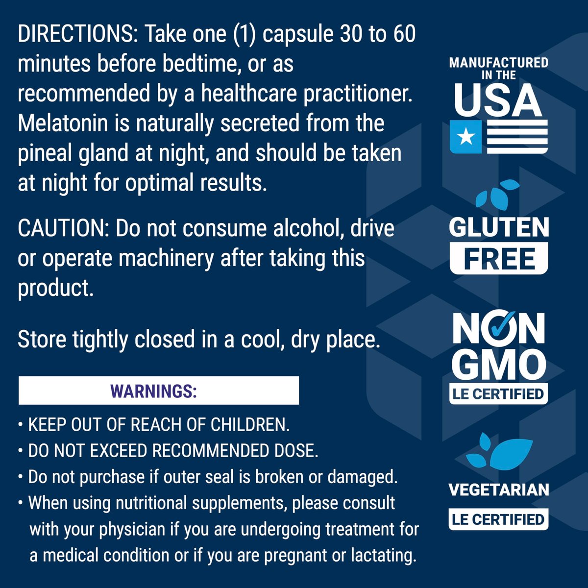 Life Extension Melatonin 3 mg – 60 Kapseln für optimalen Schlaf und gesunden circadianen Rhythmus, glutenfrei, nicht-GVO, vegetarisch