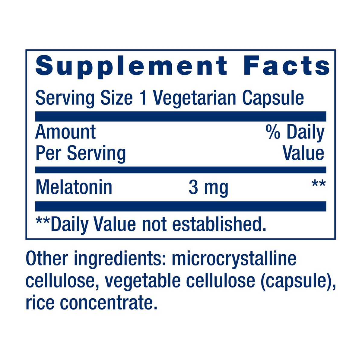 Life Extension Melatonin 3 mg – 60 Kapseln für optimalen Schlaf und gesunden circadianen Rhythmus, glutenfrei, nicht-GVO, vegetarisch