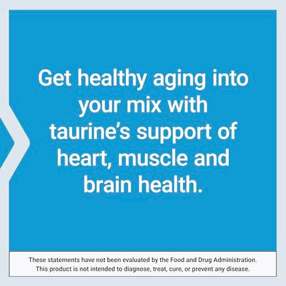 Life Extension Taurin Pulver – Unterstützt Herz-Kreislauf-Gesundheit, Gehirnfunktion, gesundes Altern und Muskelregeneration – Glutenfrei, Nicht-GVO, Vegetarisch – 300 Gramm