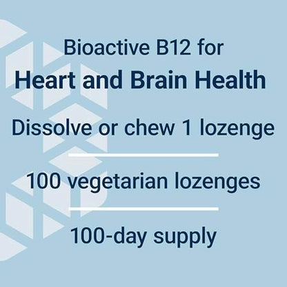 Life Extension Vitamin B12 Methylcobalamin 500mcg – Zuckerfreie Lutschtabletten für Energie & Gehirngesundheit – 100 Stück