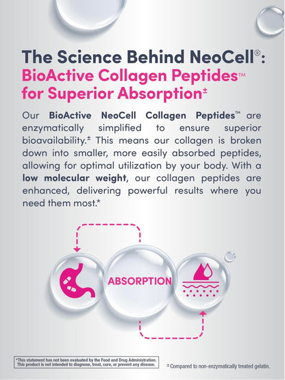 NeoCell Super Collagen mit Vitamin C – 120 Kapseln, Kollagen Typ 1 & 3 für Haut, Haare, Nägel & Gelenke, nicht-GVO, grasgefüttert, paleofreundlich, glutenfrei