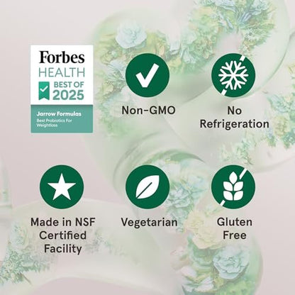 Jarrow Formulas Jarro Dophilus Probiotika 10 Milliarden KBE - Probiotikum für die Verdauungsgesundheit & Darmgesundheit für Frauen und Männer, 60 vegane Kapseln, bis zu 30 Tage, haltbar ohne Kühlung