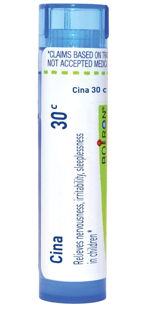 Boiron Cina 30C Homöopathisches Mittel gegen Nervosität, Reizbarkeit und Schlaflosigkeit bei Kindern – 80 Kügelchen