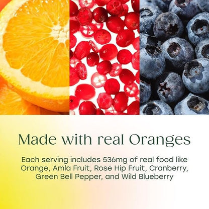 MegaFood Complex C – Immunsystem-Unterstützung mit täglichem Vitamin C aus echter Nahrung – Vegan & Allergenarm – 30 Tabletten