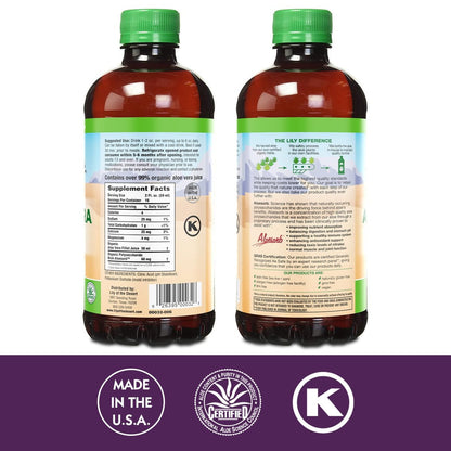Lily Of The Desert Aloe Vera Saft – Inner Filet Bio Aloe Getränk mit natürlichen Vitaminen, Verdauungsenzymen für die Darmgesundheit, Magenberuhigung, Wohlbefinden, strahlende Haut, 946 ml