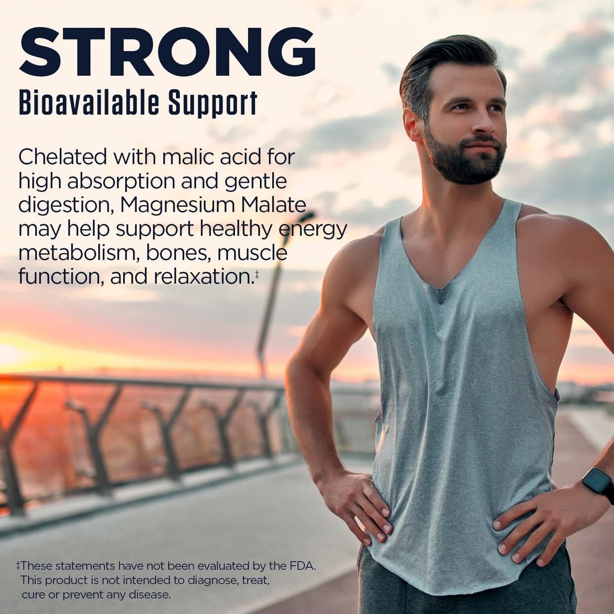 KAL Magnesium Malat 400 mg – Chelatiertes Magnesium mit Äpfelsäure für Energie & Muskelfunktion, vegan, non-GMO, 90 Tabletten