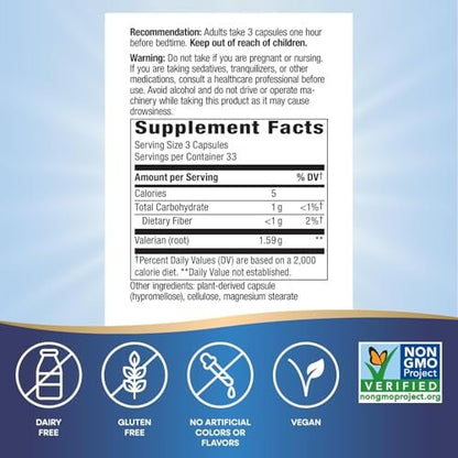 Nature's Way Baldrianwurzel, 1.590 mg, 100 Kapseln