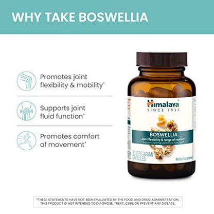 Himalaya Boswellia – Gelenkunterstützung für Beweglichkeit und Flexibilität, fördert die Gewebserhaltung, 250 mg, 60 Kapseln