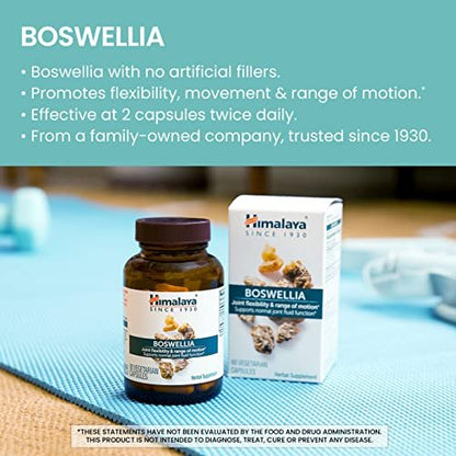 Himalaya Boswellia – Gelenkunterstützung für Beweglichkeit und Flexibilität, fördert die Gewebserhaltung, 250 mg, 60 Kapseln