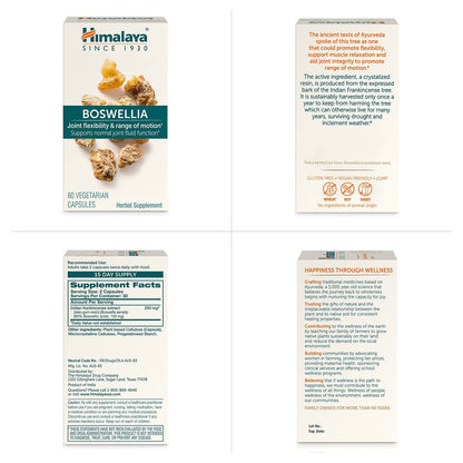 Himalaya Boswellia – Gelenkunterstützung für Beweglichkeit und Flexibilität, fördert die Gewebeerhaltung, 250 mg, 120 Kapseln