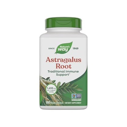 Nature's Way Astragalus-Wurzel, traditionelle Immununterstützung*, Non-GMO Project verifiziert, vegan, 180 Kapseln