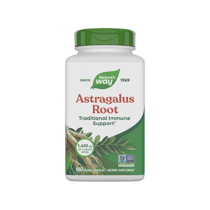 Nature's Way Astragalus-Wurzel, traditionelle Immununterstützung*, Non-GMO Project verifiziert, vegan, 180 Kapseln