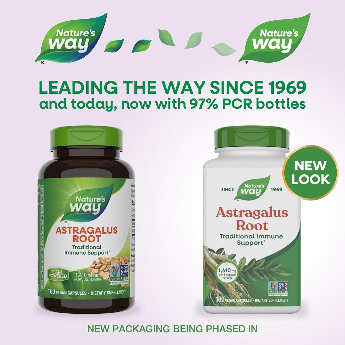 Nature's Way Astragalus-Wurzel, traditionelle Immununterstützung*, Non-GMO Project verifiziert, vegan, 180 Kapseln
