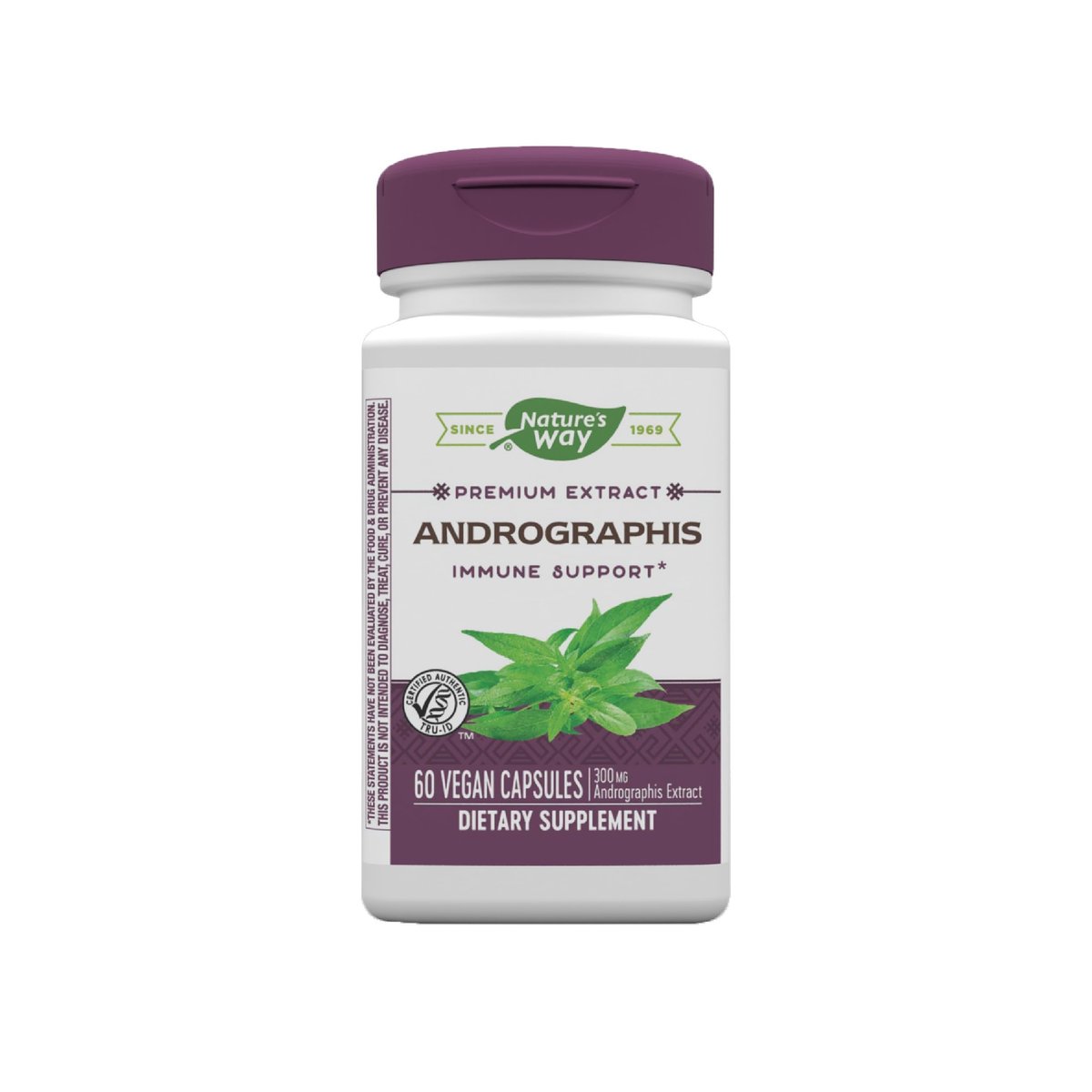 Nature's Way Premium Extrakt Andrographis, Immununterstützung*, 300 mg Andrographis-Extrakt pro Portion, 60 vegane Kapseln