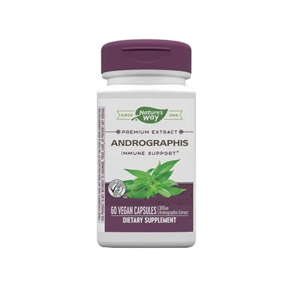 Nature's Way Premium Extrakt Andrographis, Immununterstützung*, 300 mg Andrographis-Extrakt pro Portion, 60 vegane Kapseln