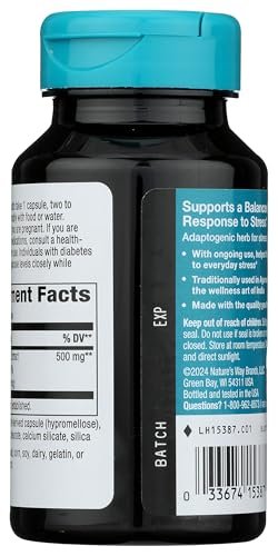 Nature's Way Ashwagandha, 500 mg pro Portion, 60 Kapseln (Verpackung kann variieren)