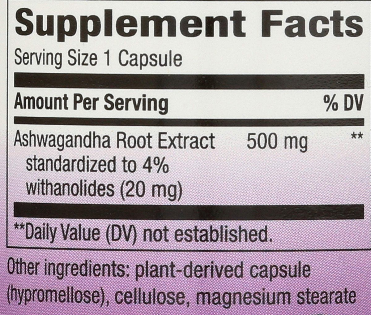 Nature's Way Ashwagandha, 500 mg pro Portion, 60 Kapseln (Verpackung kann variieren)