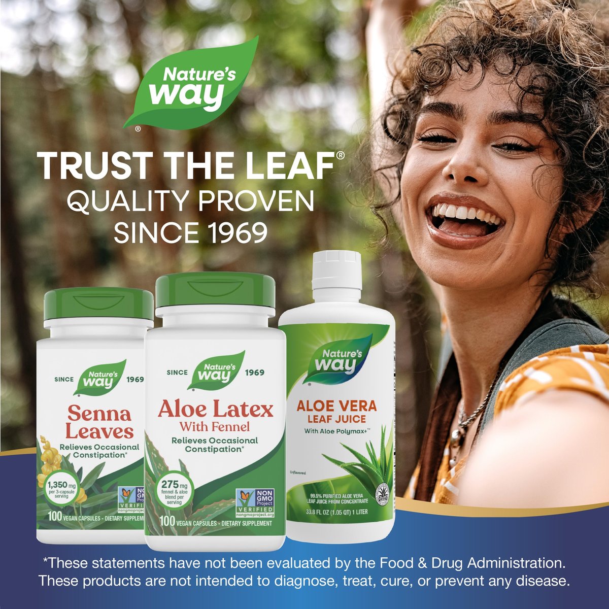Nature's Way Aloe Latex mit Fenchel, Aloe-Vera-Kapseln gegen gelegentliche Verstopfung*, Non-GMO Project Verified, glutenfrei, 100 vegane Kapseln (Verpackung kann variieren)