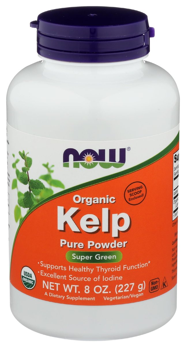 NOW Foods Kelp Pulver – 227 g (8 oz) | Natürliche Jodquelle aus Meeresalgen