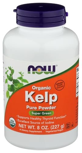 NOW Foods Kelp Pulver – 227 g (8 oz) | Natürliche Jodquelle aus Meeresalgen