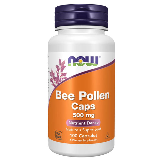NOW Foods Crd Bienenpollen, 100 Kapseln - Hochwertiges Nahrungsergänzungsmittel