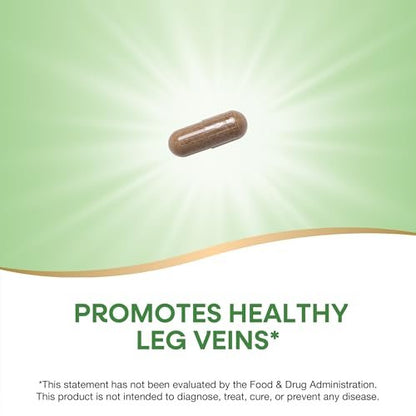 Nature's Way Rosskastanien-Extrakt, Premium-Extrakt, Fördert gesunde Beinvenen*, 250 mg pro Portion, Vegan, 90 Kapseln (Verpackung kann variieren)