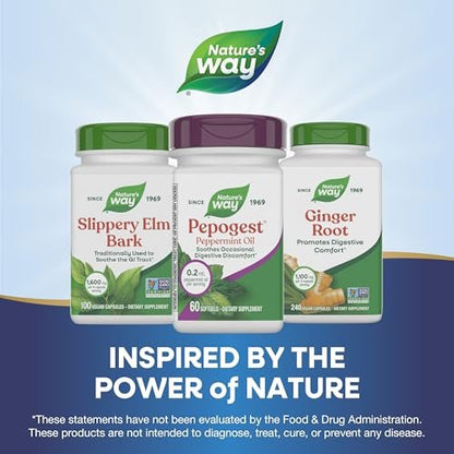 Nature's Way Pepogest Pfefferminzöl – Magen-Darm-Beschwerden lindern*, magensaftresistente Weichkapseln, 60 Stück
