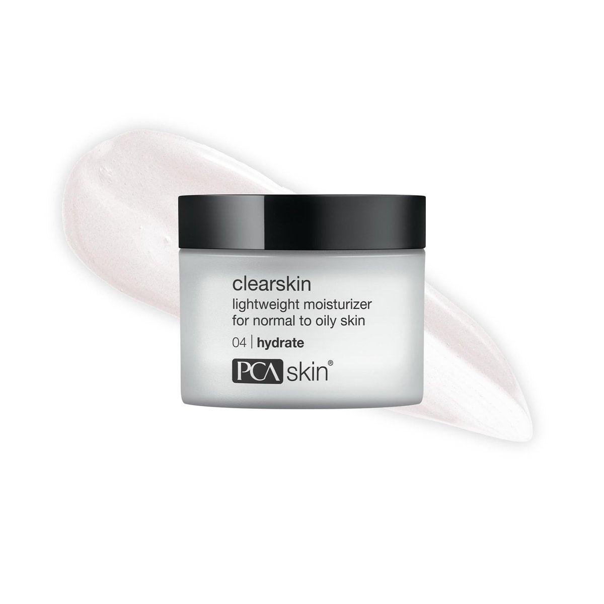 PCA SKIN Clearskin Leichte Feuchtigkeitscreme für fettige Haut – Tägliche Gesichtsfeuchtigkeitspflege für fettige, zu Akne neigende und empfindliche Haut, schnell einziehend, reduziert Verfärbungen, 50 ml