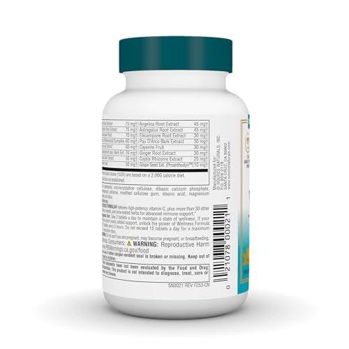 Source Naturals Wellness Formula Bio-Aligned Vitamine & Kräuterabwehr – Immunsystem-Unterstützung & Immunbooster – 45 Tabletten