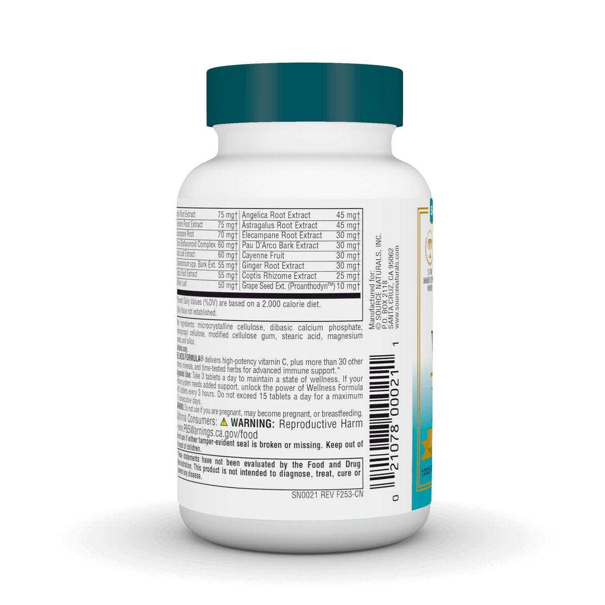 Source Naturals Wellness Formula Bio-Aligned Vitamine & Kräuterabwehr – Immunsystem-Unterstützung & Immunbooster – 45 Tabletten