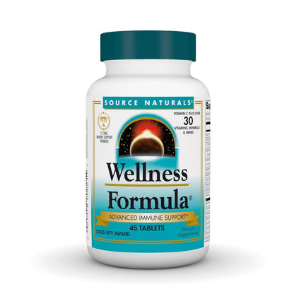 Source Naturals Wellness Formula Bio-Aligned Vitamine & Kräuterabwehr – Immunsystem-Unterstützung & Immunbooster – 45 Tabletten