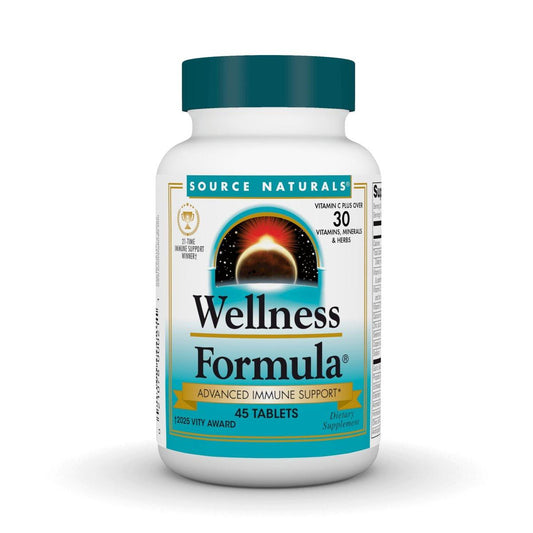 Source Naturals Wellness Formula Bio-Aligned Vitamine & Kräuterabwehr – Immunsystem-Unterstützung & Immunbooster – 45 Tabletten