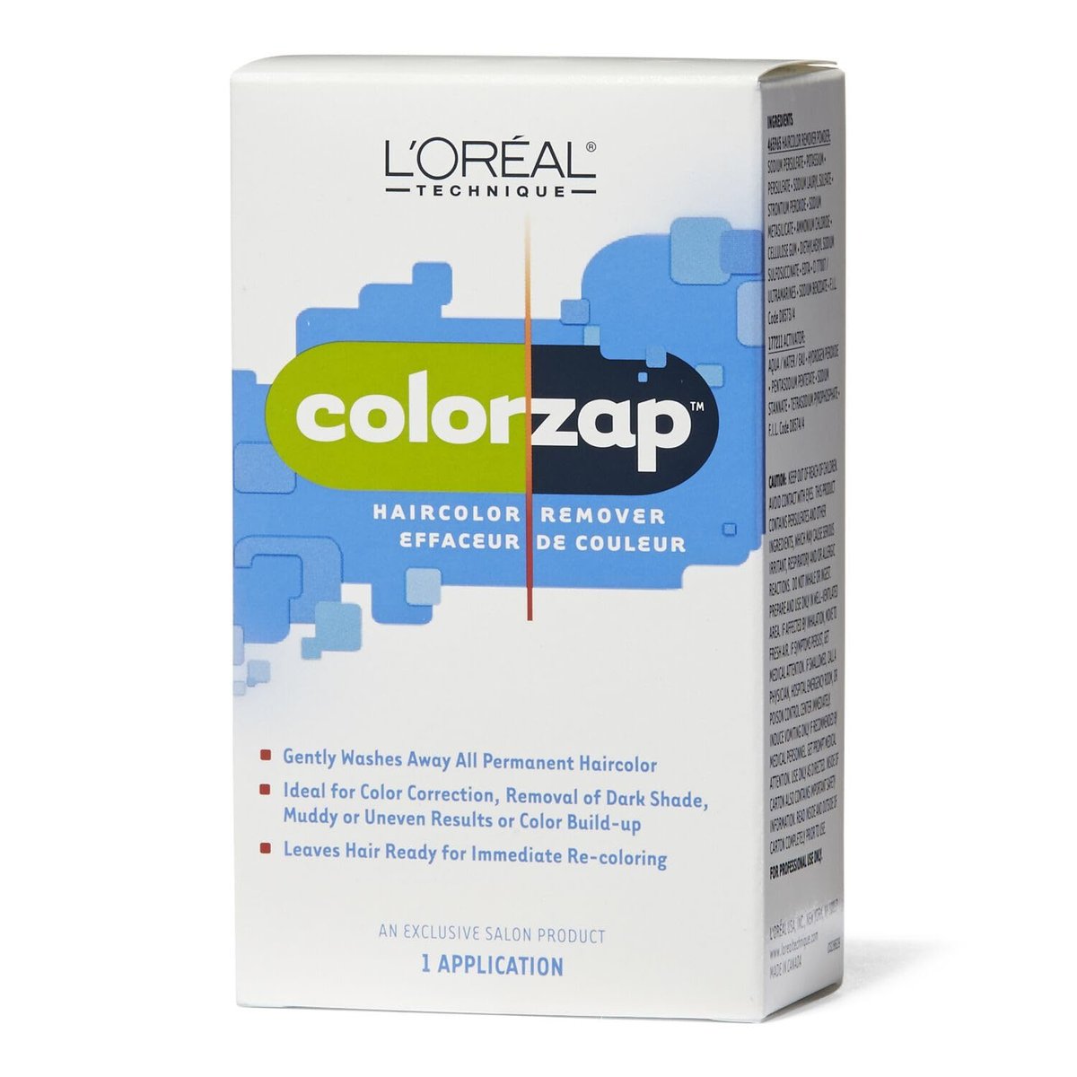 L'OREAL TECHNIQUE ColorZap Haarfarbenentferner – Bereitet das Haar sofort für eine Neufärbung vor, ideal für alle Farbkorrekturen