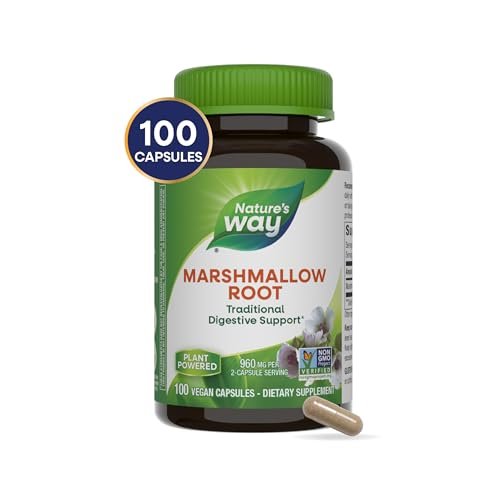 Nature's Way Premium Herbal Eibischwurzel, 960 mg pro Portion, 100 Kapseln