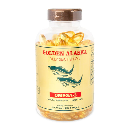 Omega 3 Alaska Tiefseefischöl 1000 mg 200 Weichkapseln – Hochwertiges Nahrungsergänzungsmittel