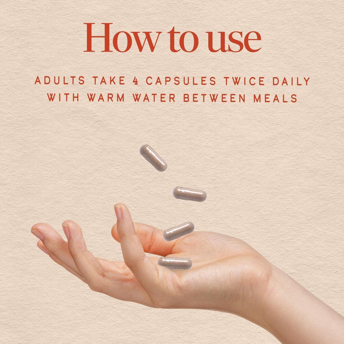 Nature's Way Ulmenrinde Kapseln, traditionelle Verdauungsunterstützung zur Beruhigung des Magen-Darm-Trakts*, 1.600 mg pro 4-Kapsel-Portion, vegan, 100 Kapseln