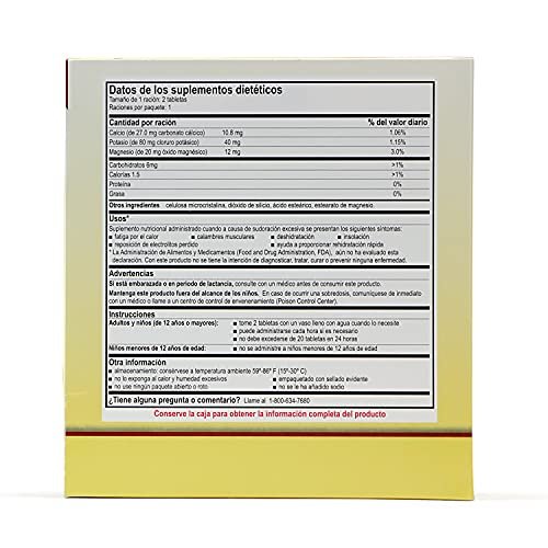 Medique Medi-Lyte Elektrolyt-Auffüller – Schnelle Linderung bei Hitze, Stress, Erschöpfung und Muskelkrämpfen – Leicht zu schluckende Tabletten, 500 Tabletten (250 x 2)