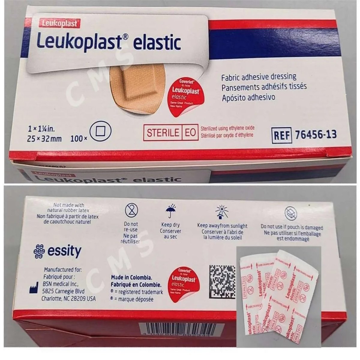 Leukoplast Ovale Pflaster, 1 x 1/4 Zoll (Box mit 100 Stück)