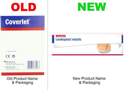 Leukoplast Ovale Pflaster, 1 x 1/4 Zoll (Box mit 100 Stück)