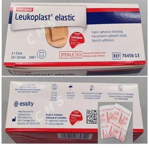 Leukoplast Ovale Pflaster, 1 x 1/4 Zoll (Box mit 100 Stück)