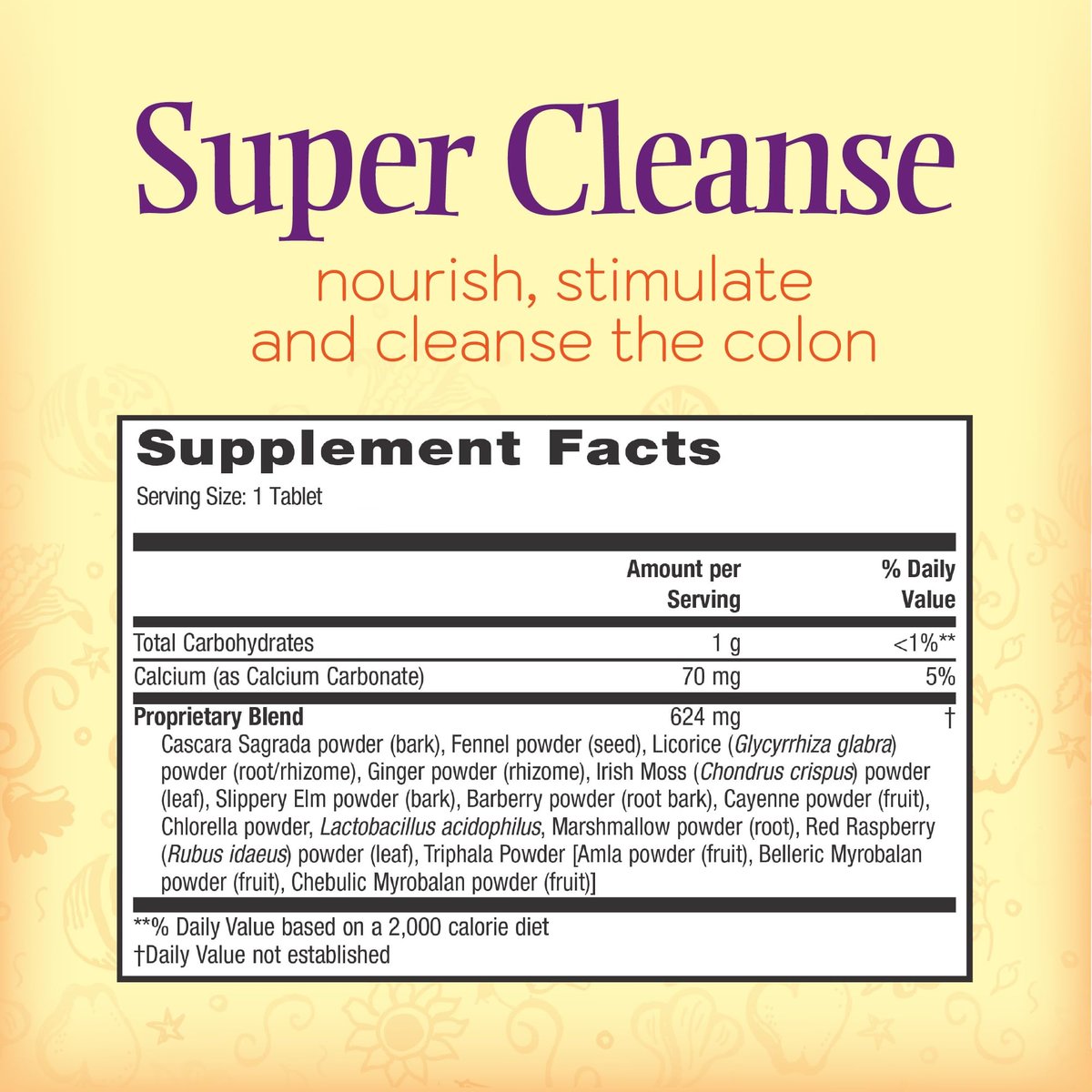 Nature’s Secret Super Cleanse – Extra Stärke Darmreinigung mit 14 Kräutern & Probiotika – Unterstützt Darmgesundheit, Entgiftung & Verdauung – Sanfte Ausscheidungsformel – 100 Tabletten (1 Packung)