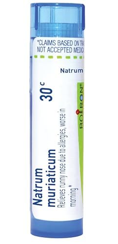 Boiron Natrum Muriaticum 30C – Homöopathisches Arzneimittel bei laufender Nase, 80 Kügelchen