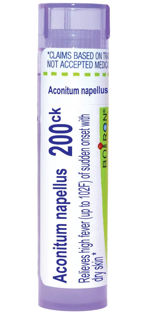 Boiron Aconitum Napellus 200CK Homöopathisches Arzneimittel gegen Fieber – 80 Kügelchen