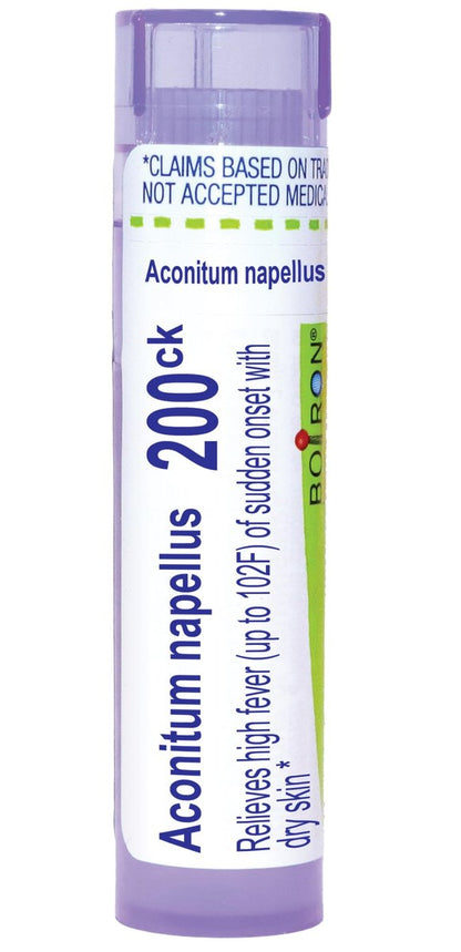 Boiron Aconitum Napellus 200CK Homöopathisches Arzneimittel gegen Fieber – 80 Kügelchen