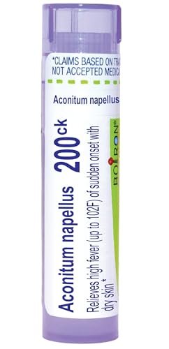 Boiron Aconitum Napellus 200CK Homöopathisches Arzneimittel gegen Fieber – 80 Kügelchen