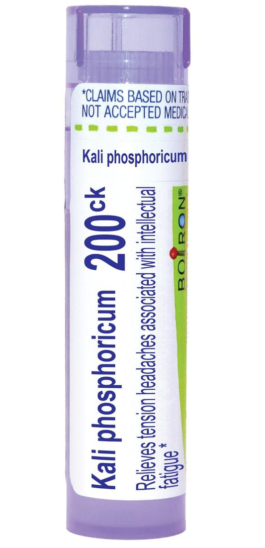 Boiron Kali Phosphoricum 200CK – Homöopathisches Mittel gegen Kopfschmerzen, 80 Kügelchen